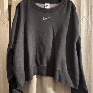 Nike Charcoal Phoenix Fleece Oversized Sweatshirt